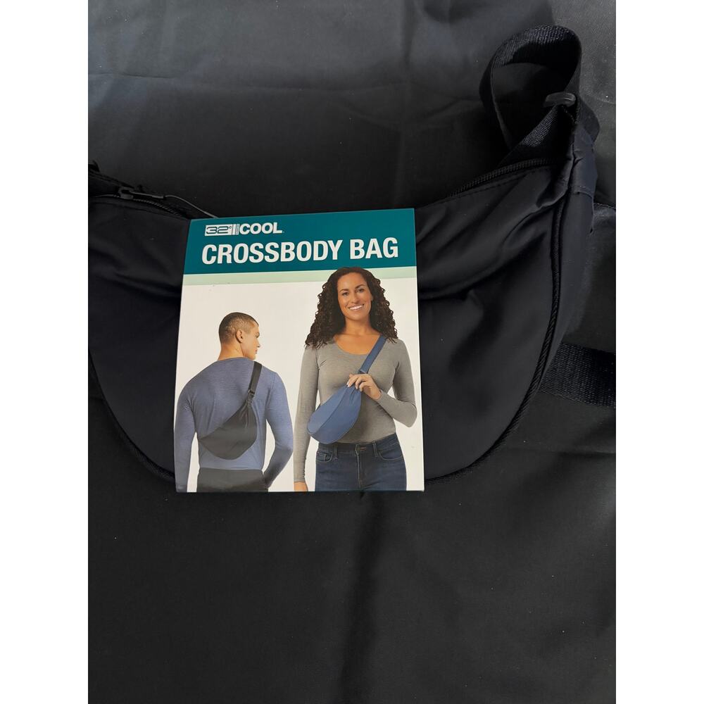 32 Cool  Crossbody Bag Black New